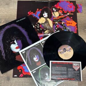KISS Paul Stanley Solo Vinyl Record LP + POSTER 1978 NBLP 7123